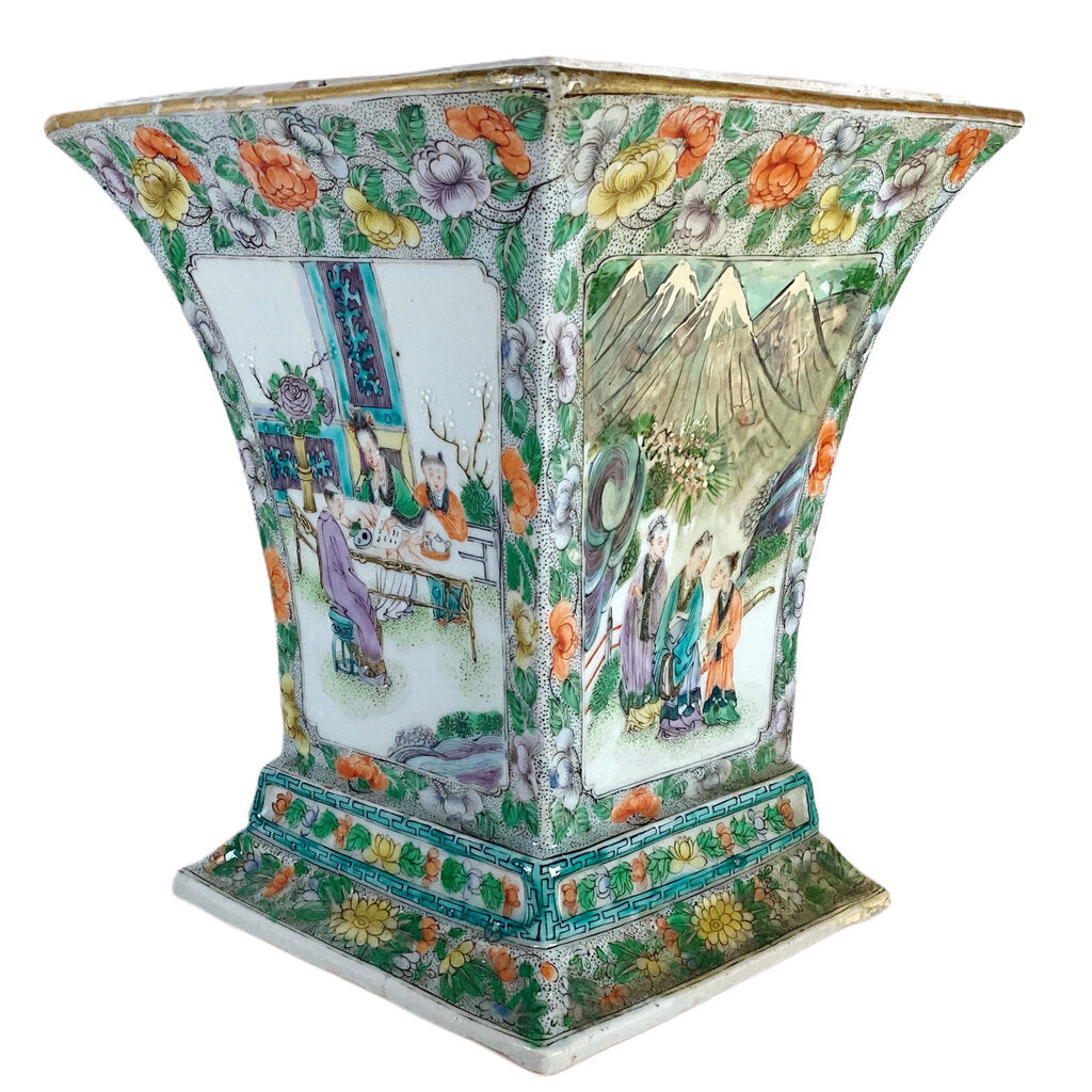 19th c. Rose Mandarin Boughpot