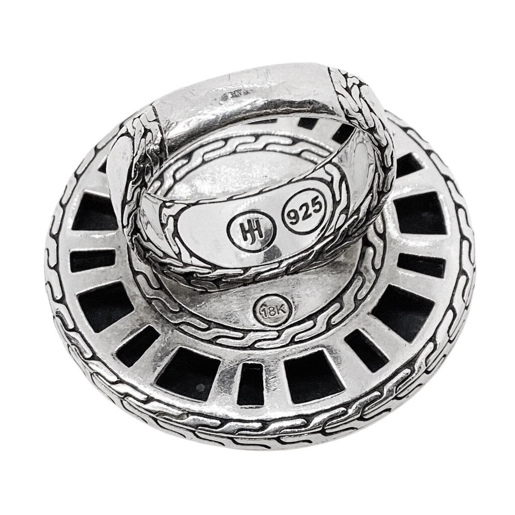 John Hardy 18K Gold and Sterling Ring