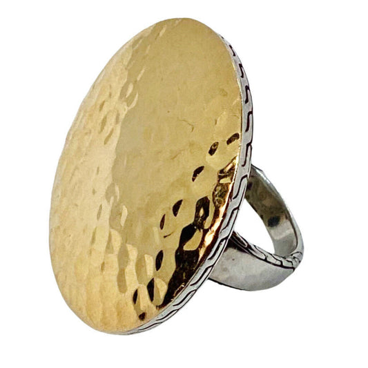 John Hardy 18K Gold and Sterling Ring