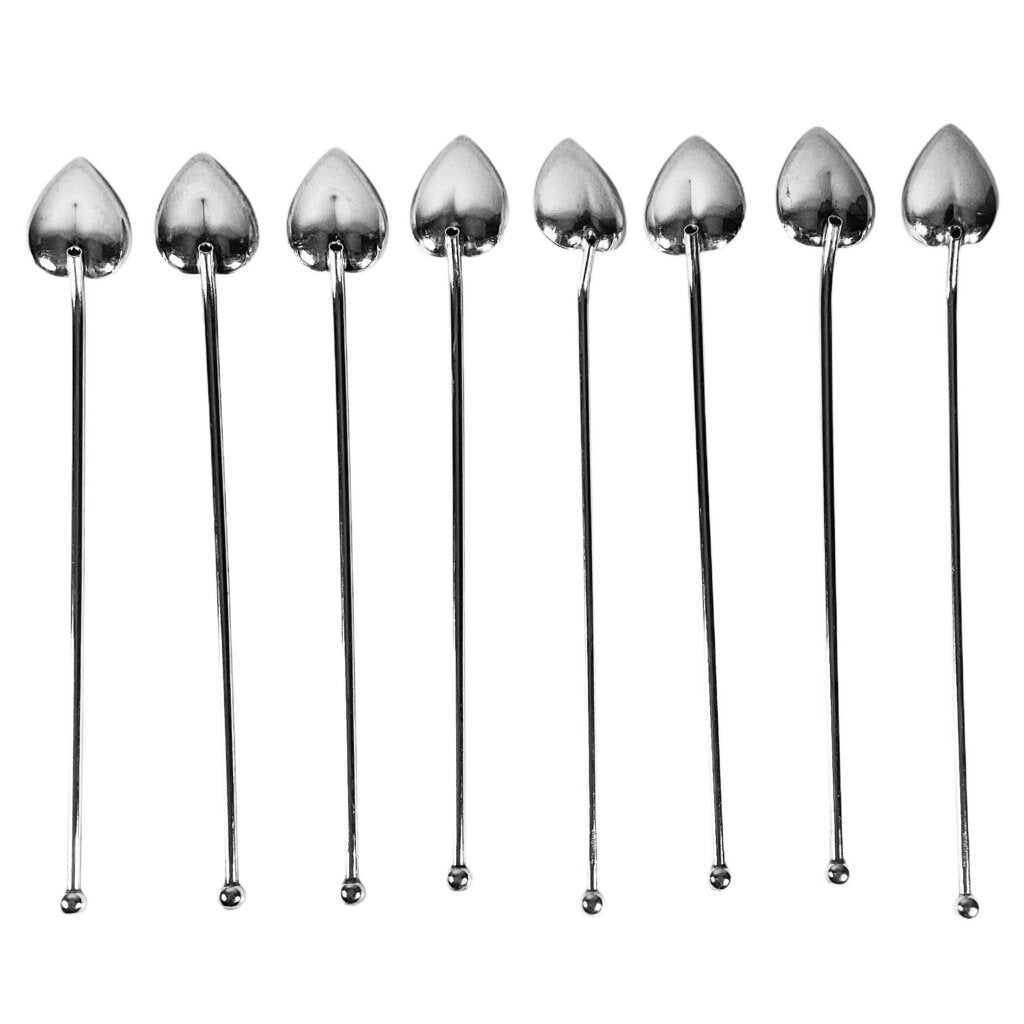 Set 8 Wallace Sterling Silver Stirring Straws
