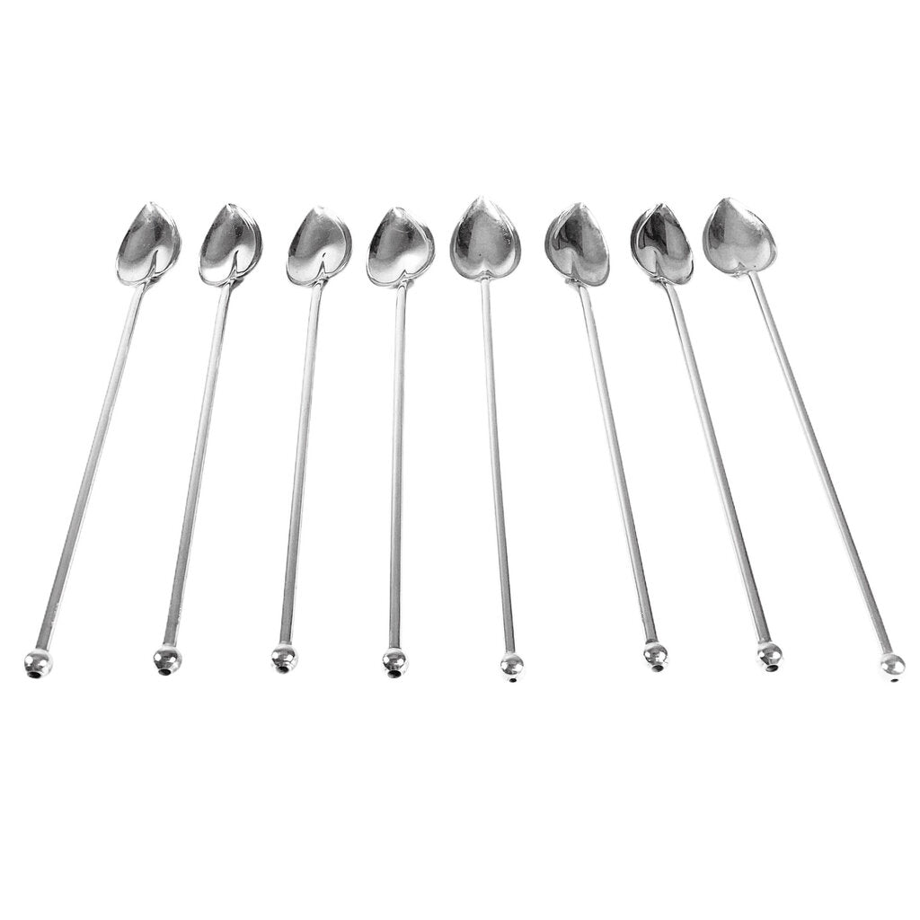 Set 8 Wallace Sterling Silver Stirring Straws
