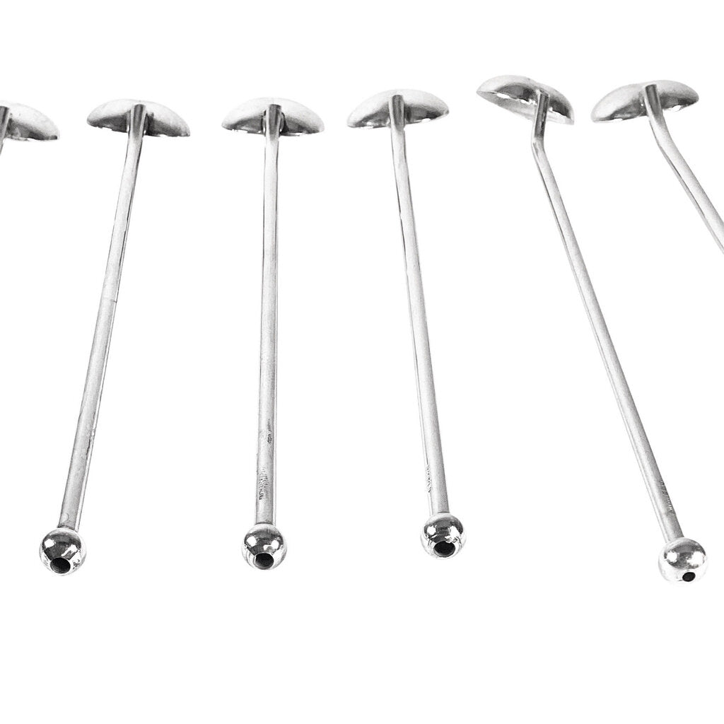 Set 8 Wallace Sterling Silver Stirring Straws
