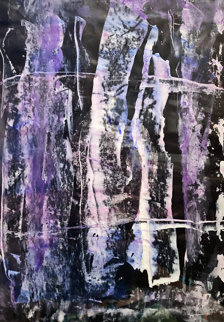 Joseph Iliu. Abstract. Acrylic on Paper.
