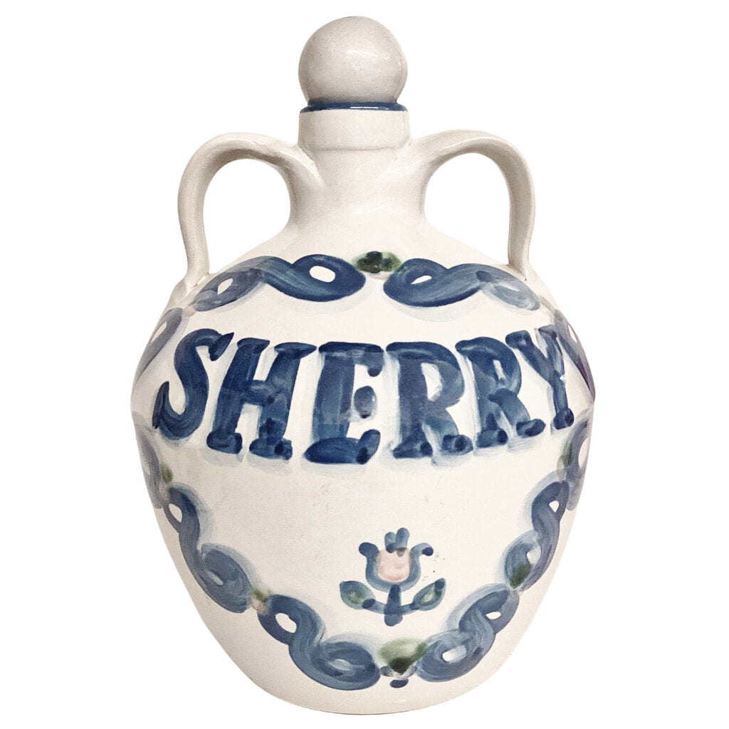 Ceramic Lidded Sherry Jug