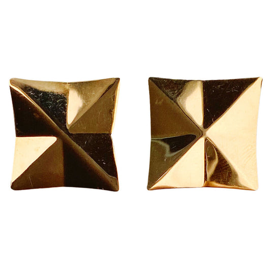 14Kt Gold Geometric Earrings