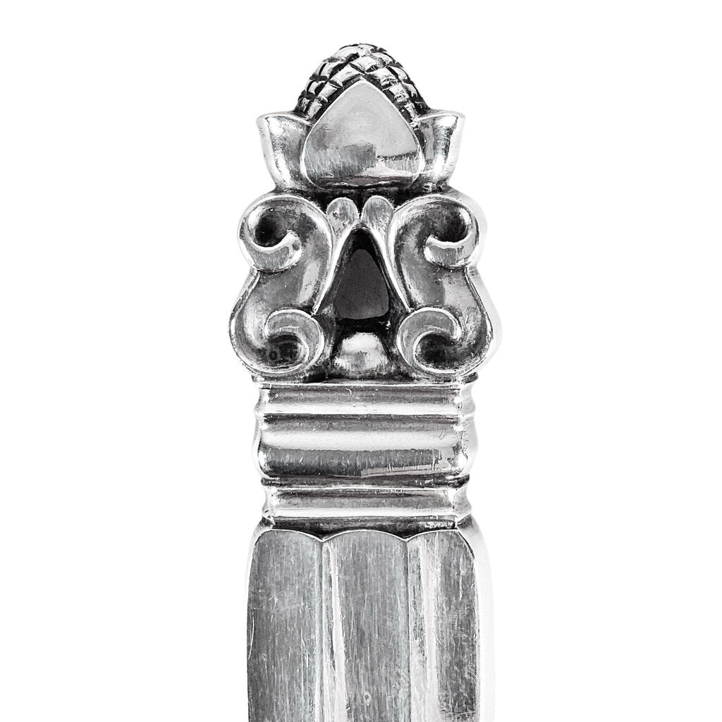 Georg Jensen & Johan Rohde Sterling "Acorn" Serving Horn Spoon