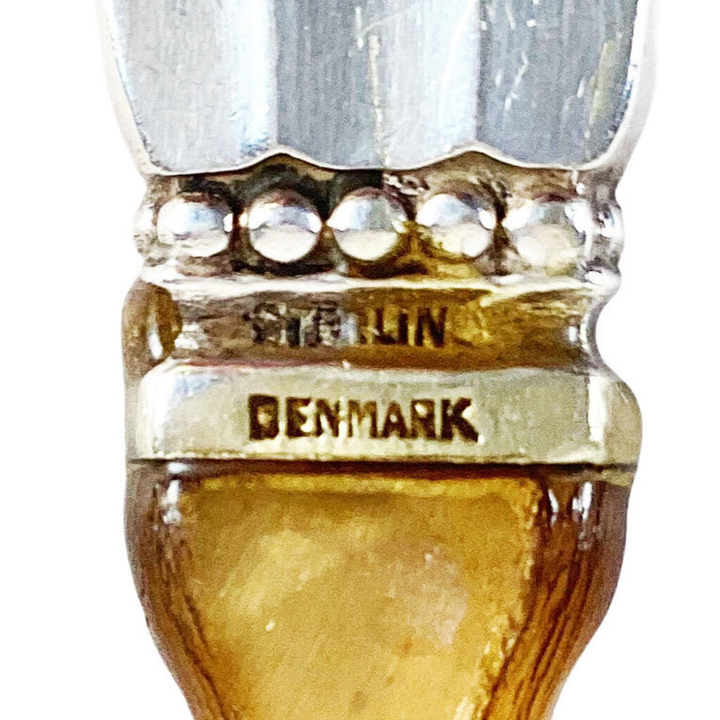Georg Jensen & Johan Rohde Sterling "Acorn" Serving Horn Spoon