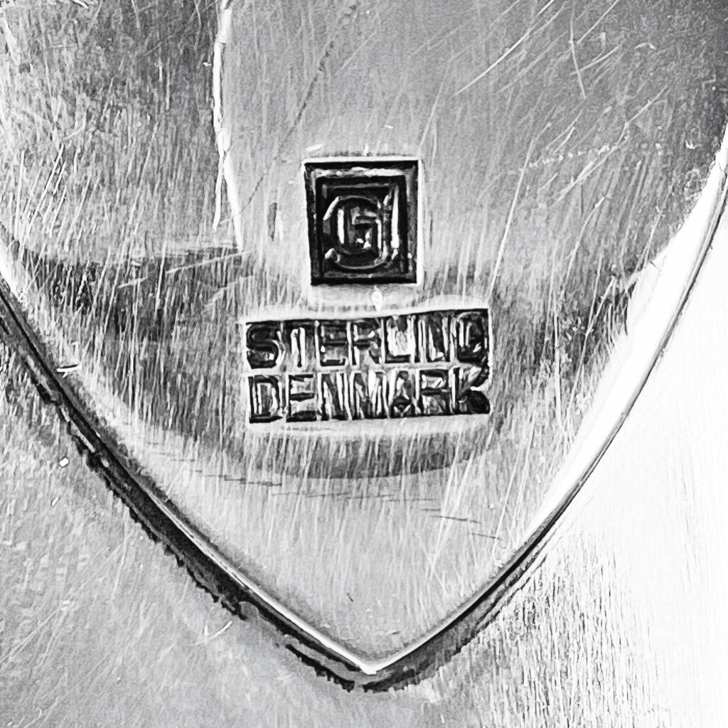 Georg Jensen Sterling "Agave Elsinore" Sterling Serving Fork