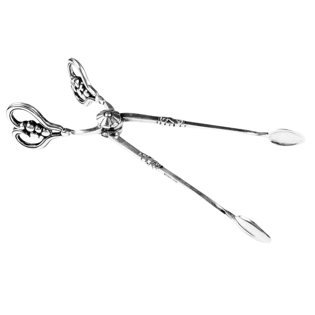 Georg Jensen Grape Cluster Sterling Sugar Tongs
