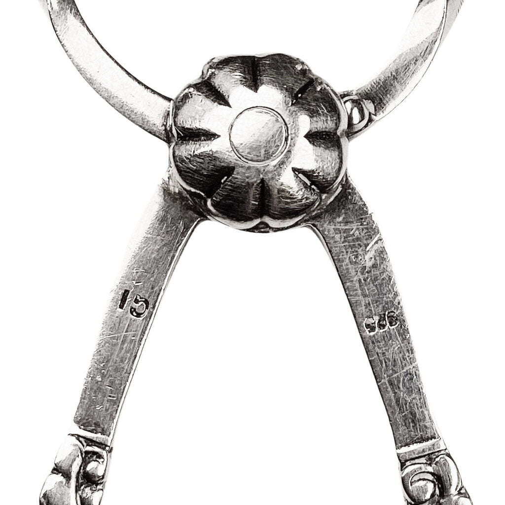 Georg Jensen Grape Cluster Sterling Sugar Tongs
