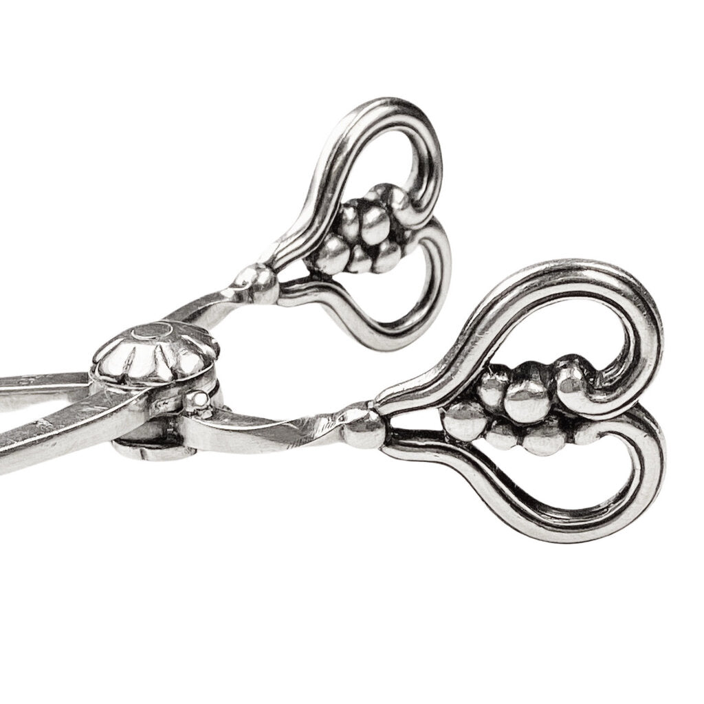 Georg Jensen Grape Cluster Sterling Sugar Tongs