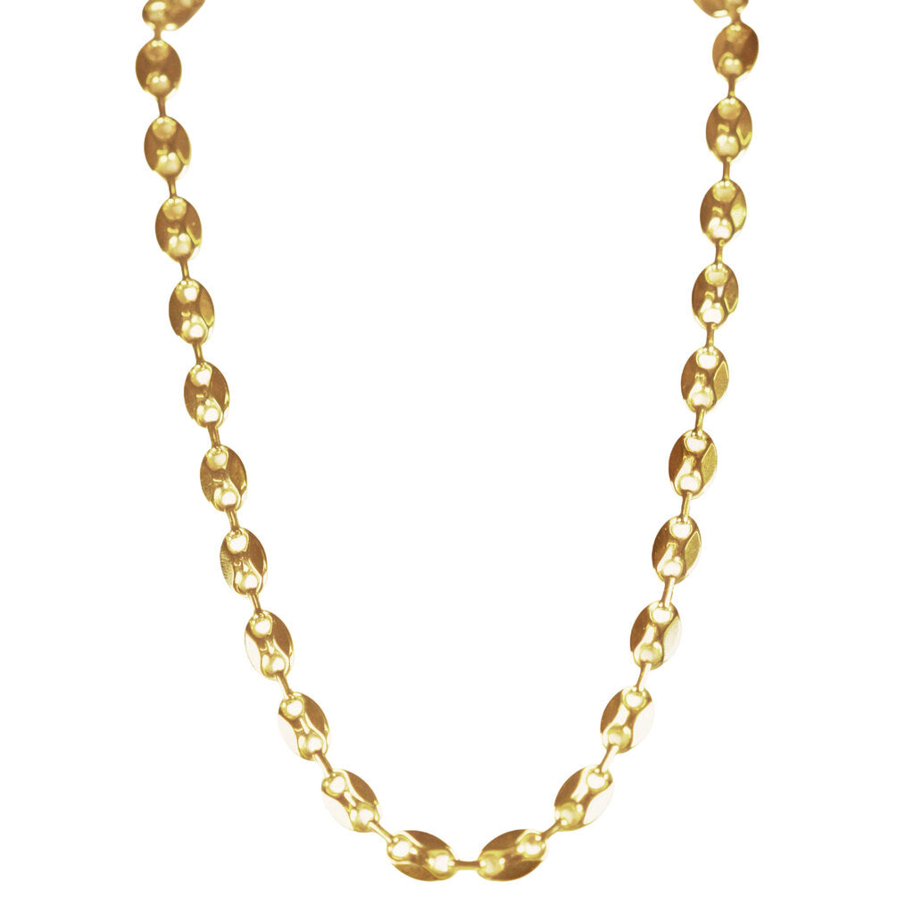 14Kt Gold Horsebit Chain Necklace