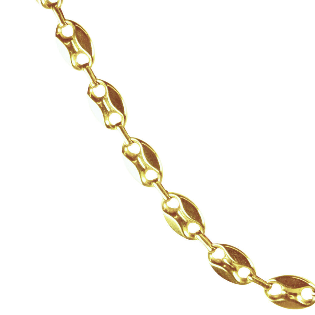 14Kt Gold Horsebit Chain Necklace