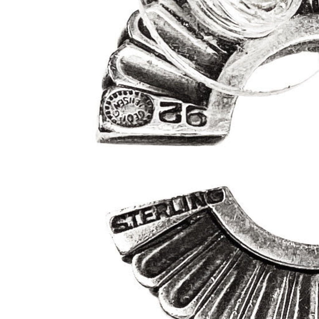 Georg Jensen Sterling Hoop Earrings