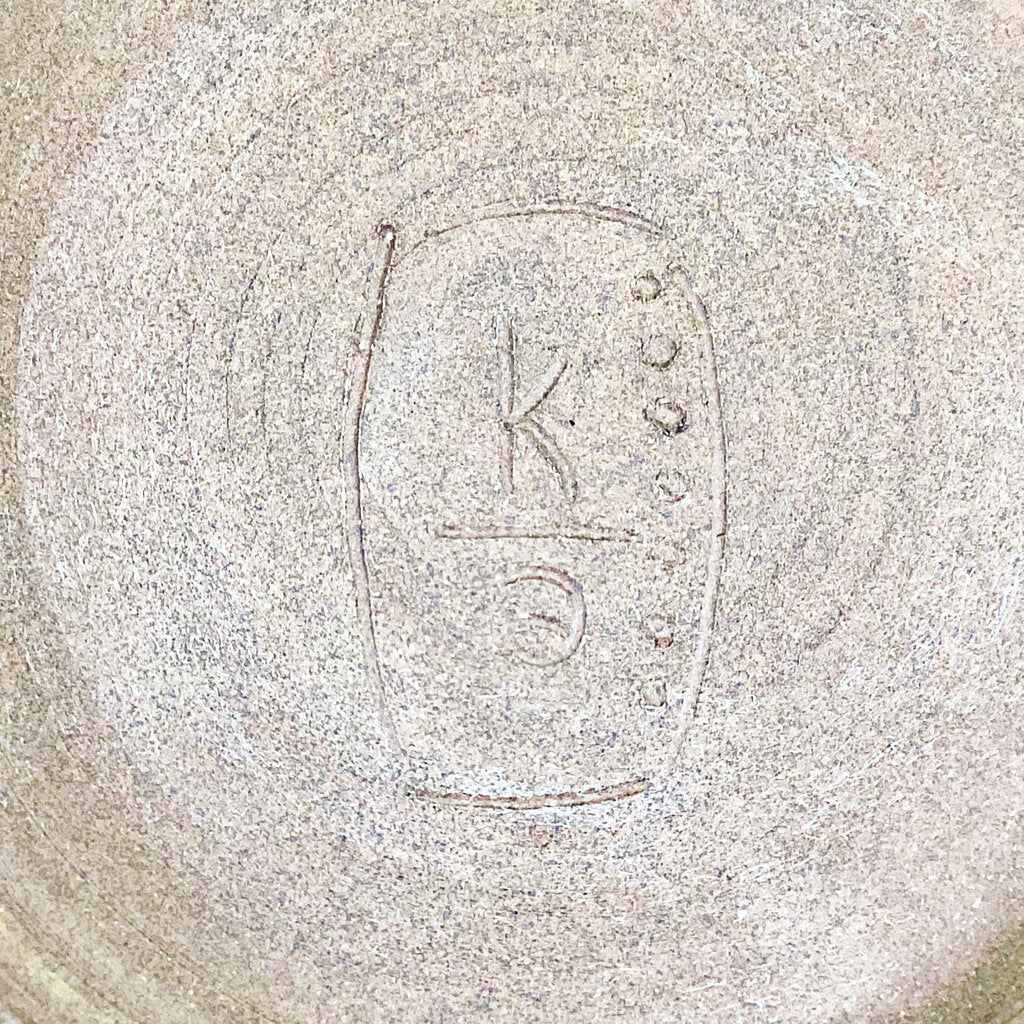 Handmade Stoneware Bowl w Fish