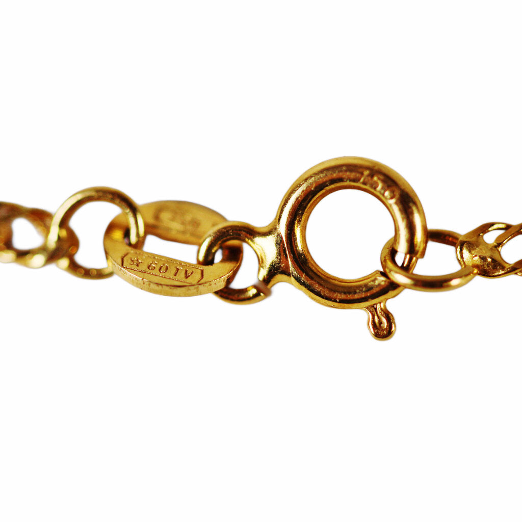 Sapphire & Diamond Necklace in 18Kt Gold