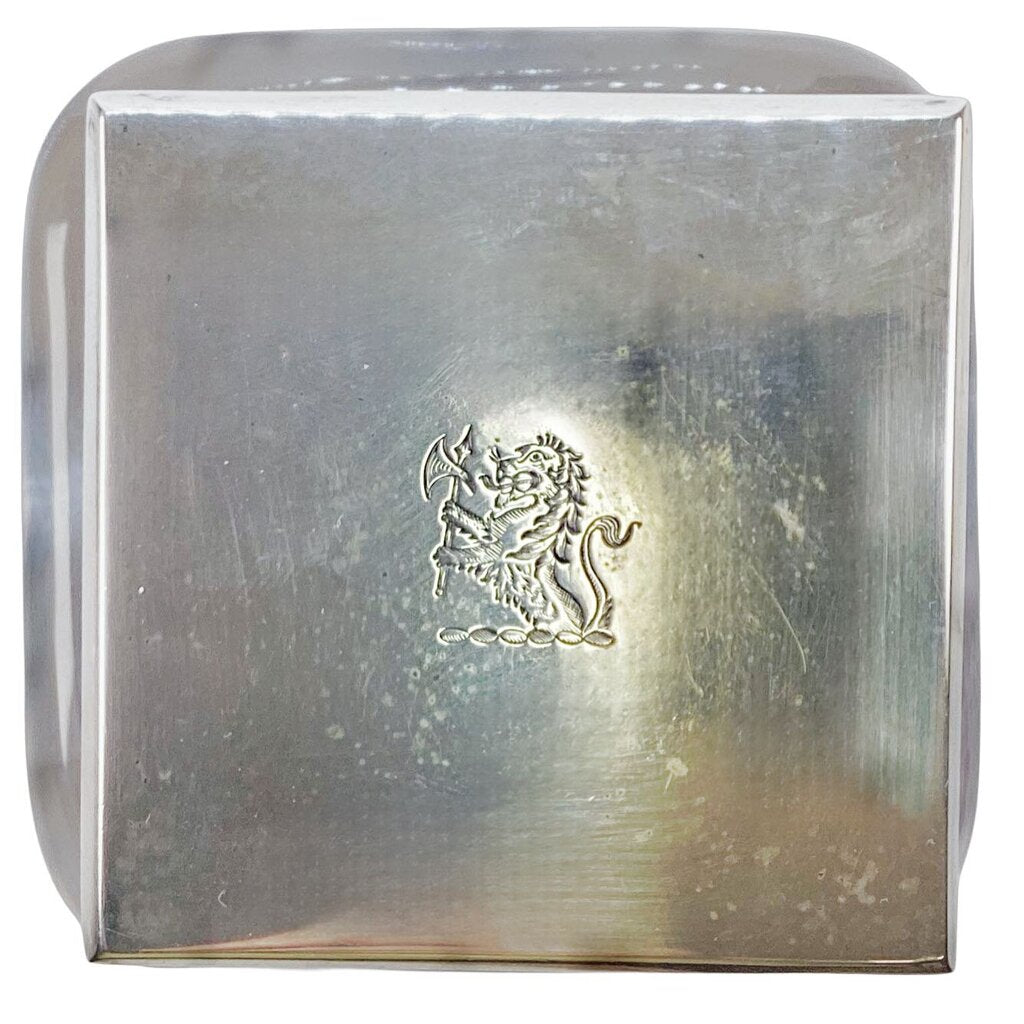 Keir Sterling Crested Inkwell