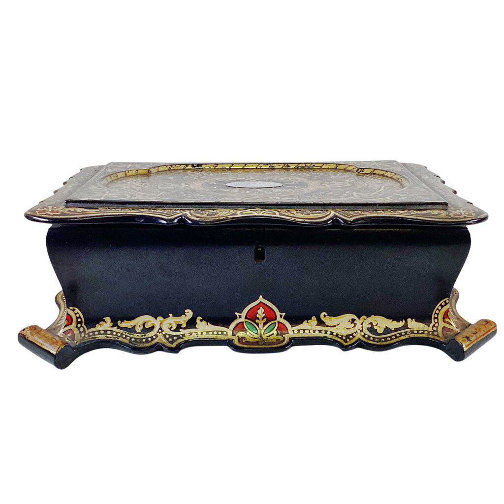 Mid 19th c. Hand Painted Travel Writing Desk