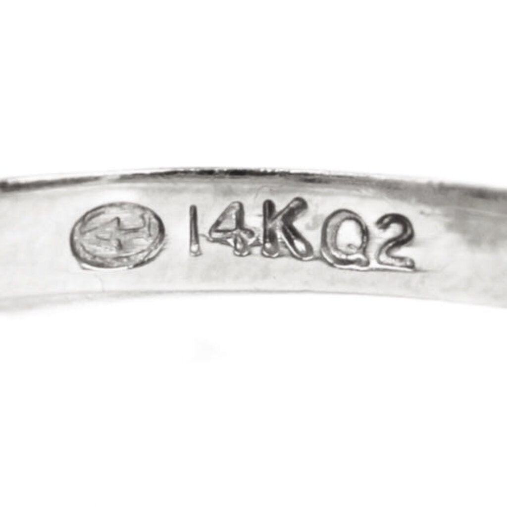 Diamond & Sapphire Ring in 14Kt White Gold 0.65 Carat Stone