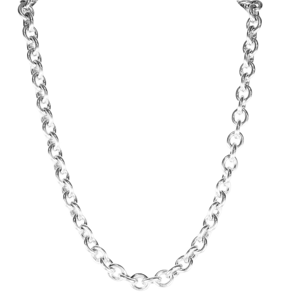 Return to Tiffany Oval Tag Sterling Chain Necklace