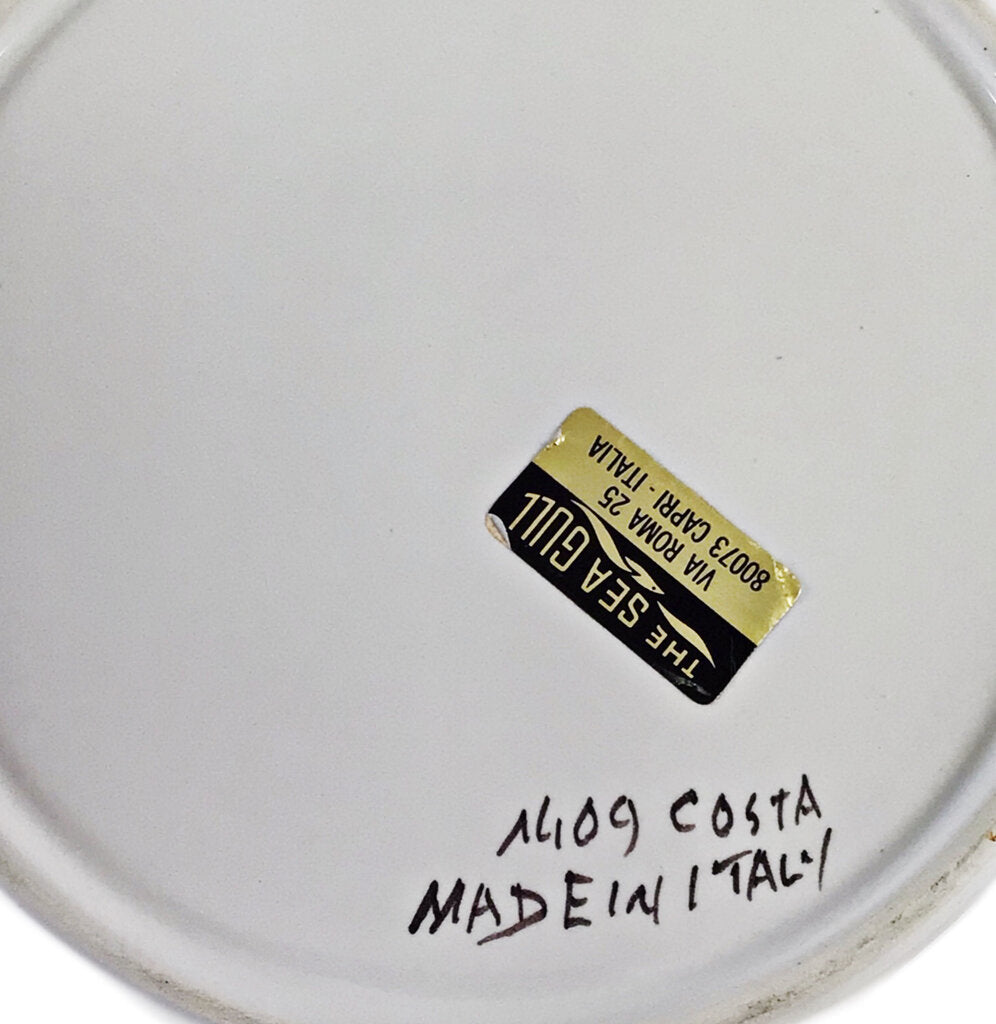 Set of 6 Mid Century Italian Scallop Plates