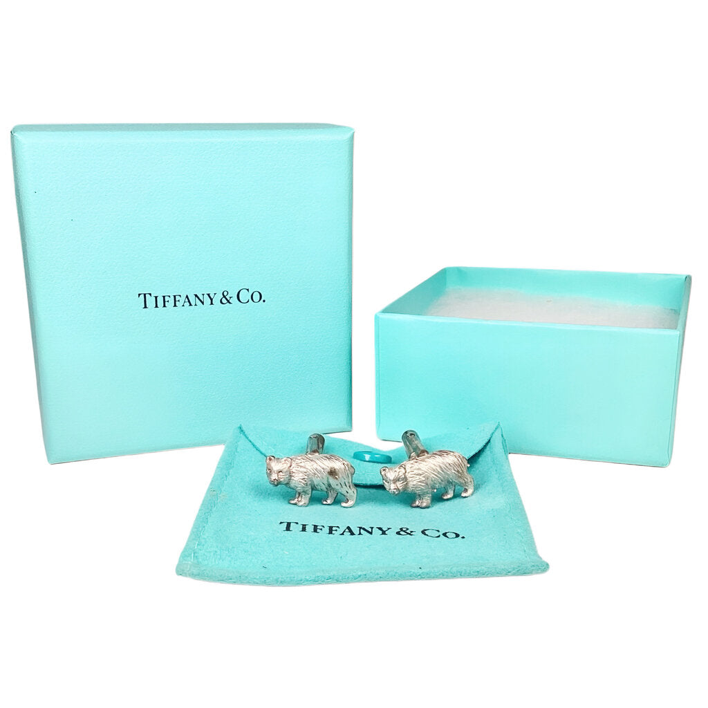 Tiffany Sterling Bear Cufflinks