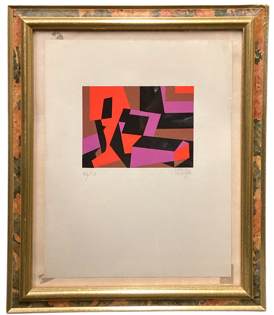 Carlos Merida. Serigraph. 46/70 Signed & Dated Lower Right "81