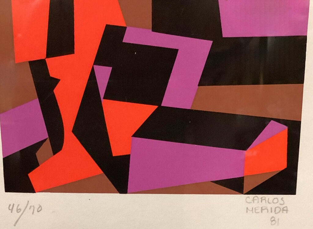 Carlos Merida. Serigraph. 46/70 Signed & Dated Lower Right "81