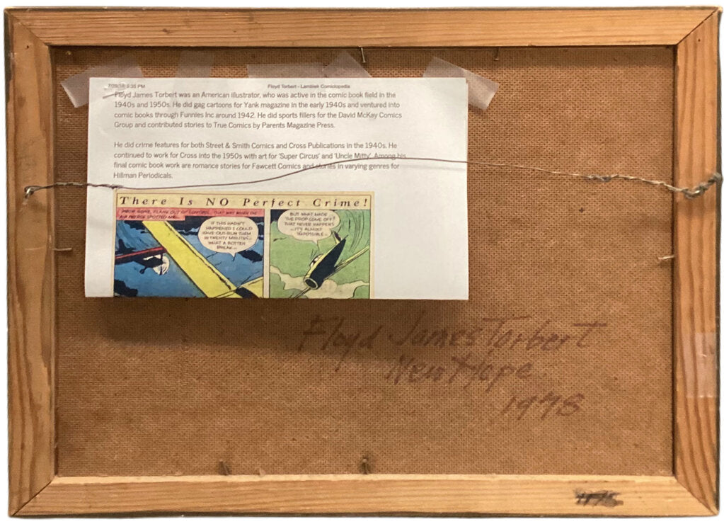 Floyd J. Torbert. "Young Deer". Oil on Board.