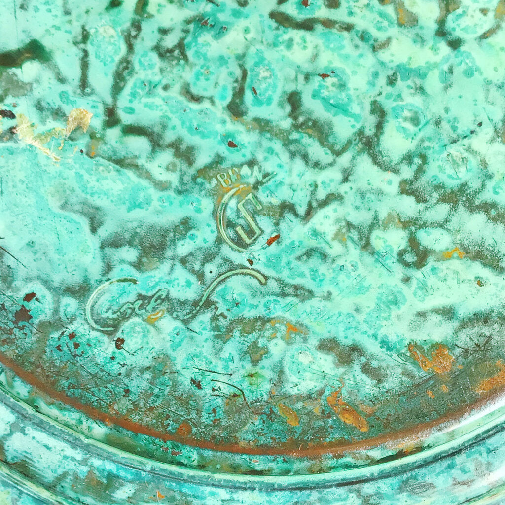 Carl Sorensen Bronze Verdigris Fruit Bowl