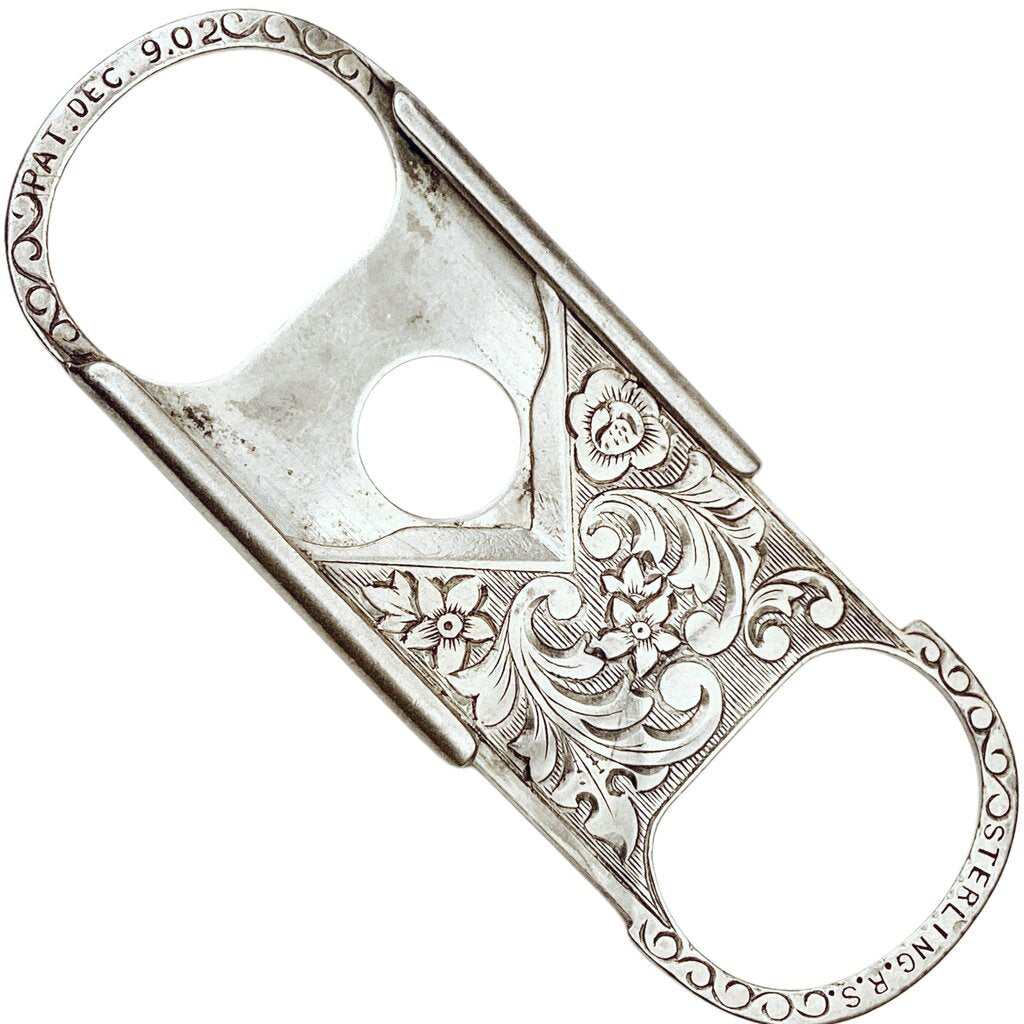 Antique 1902 Sterling Cigarette Cutter