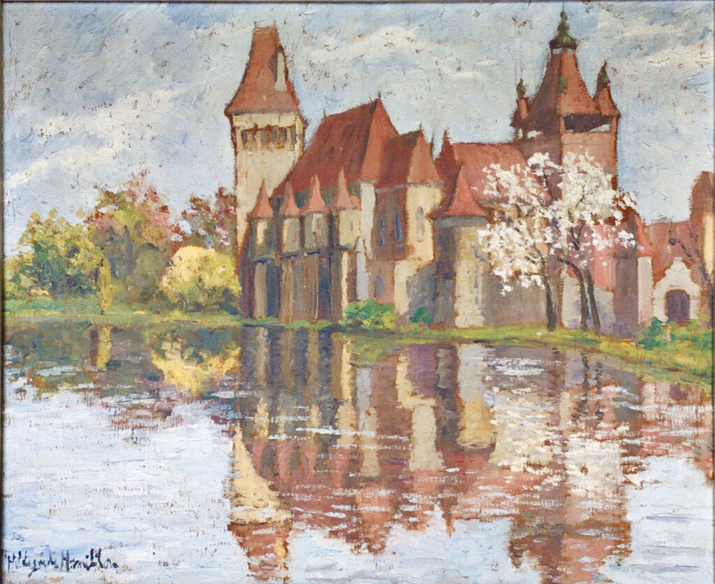 Hildegard Hamilton. Hungarian Castle, Budapest. Oil on Canvas
