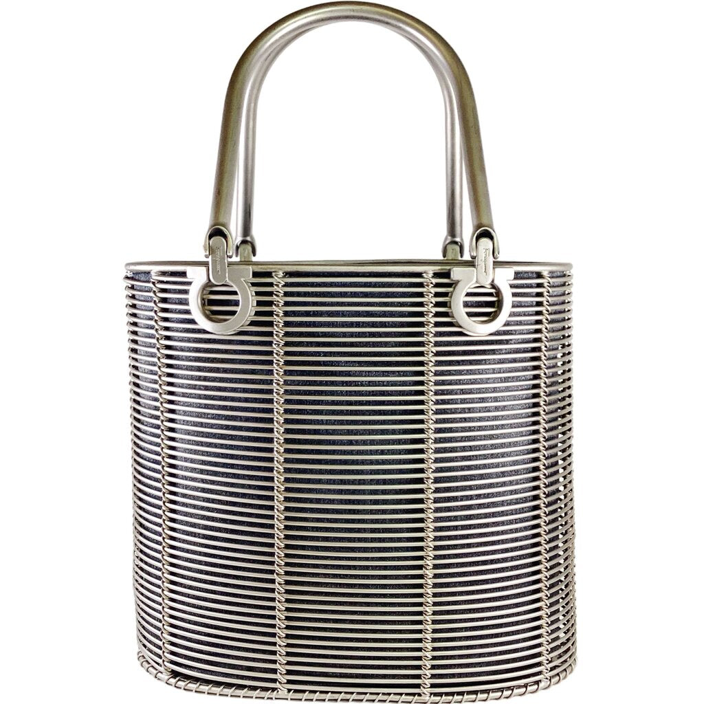 Ferragamo Vintage Gancini Metal Cage Bag