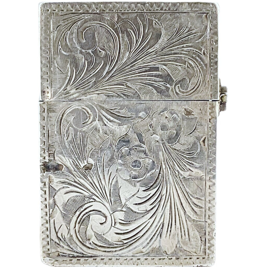 Italian 800 Silver & Enamel Lighter
