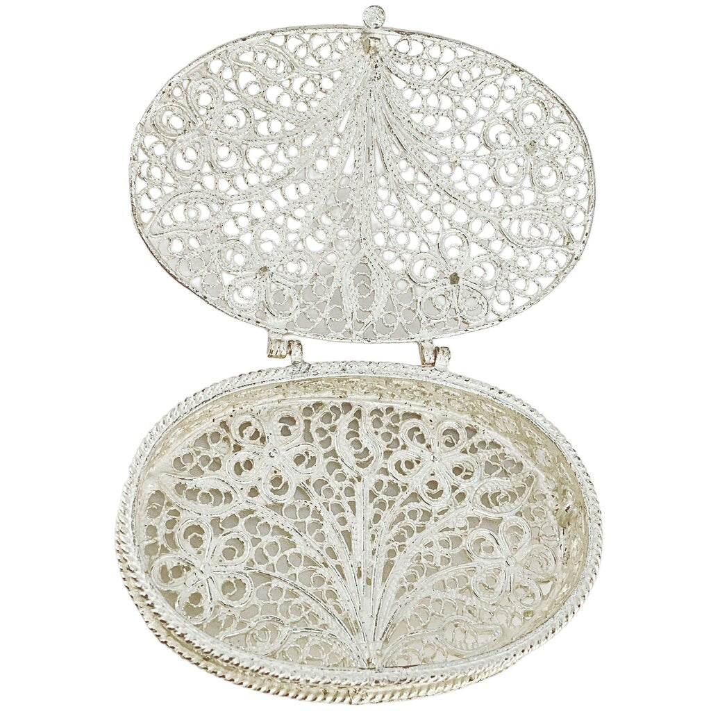 Vintage Filigree Trinket Box