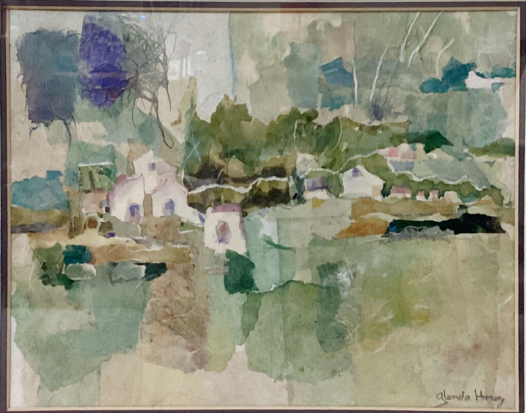 Glenda Hares. Landscape. Paper & Fiber Collage. St. Louis, MO.