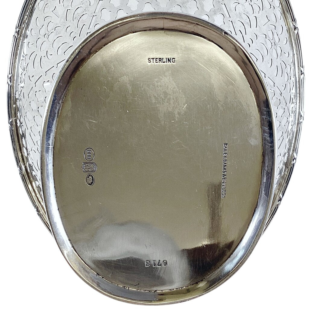 Baily, Banks & Biddle Sterling Pierced Handled Basket. Late 19th C