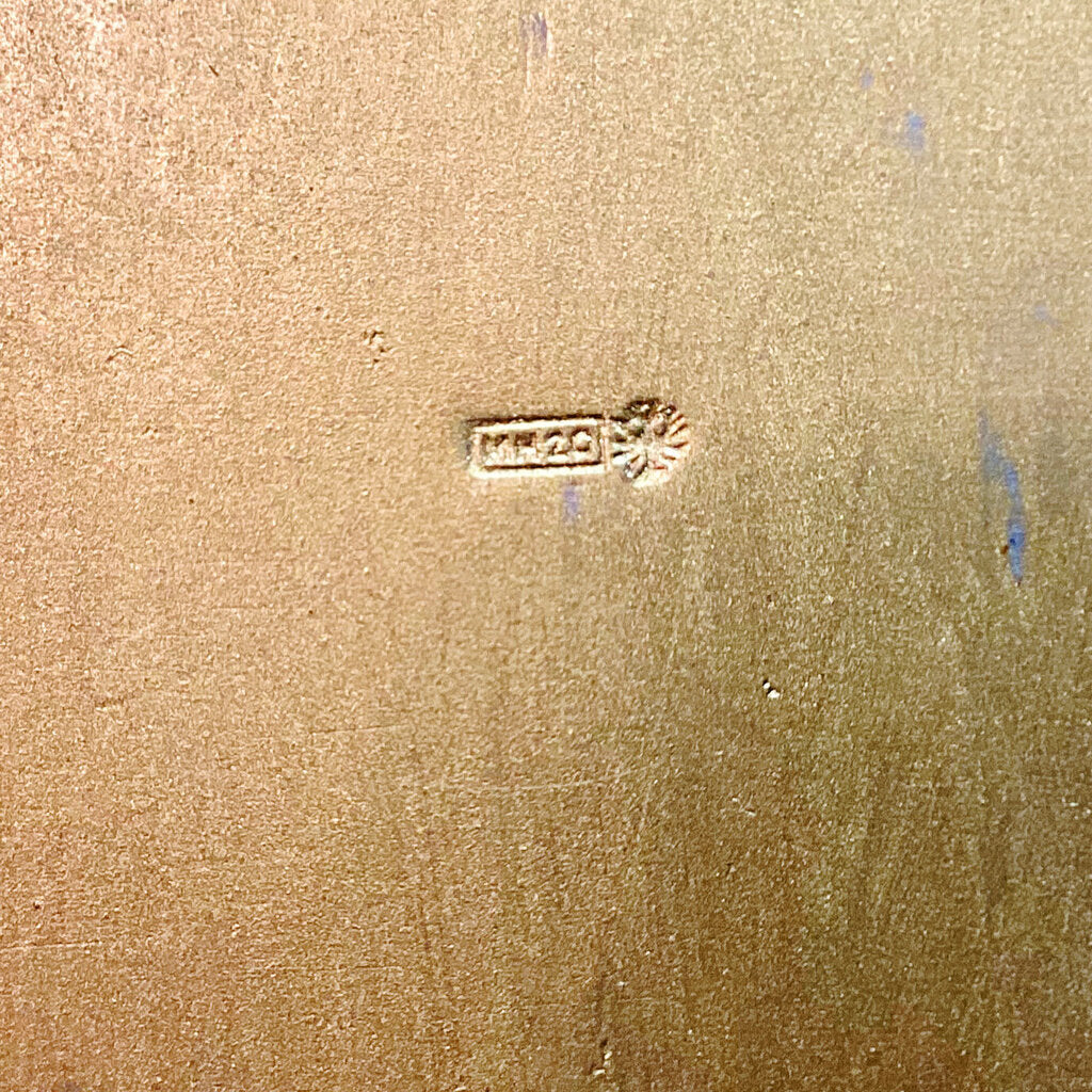 Art Nouveau Gold Plated Humidor