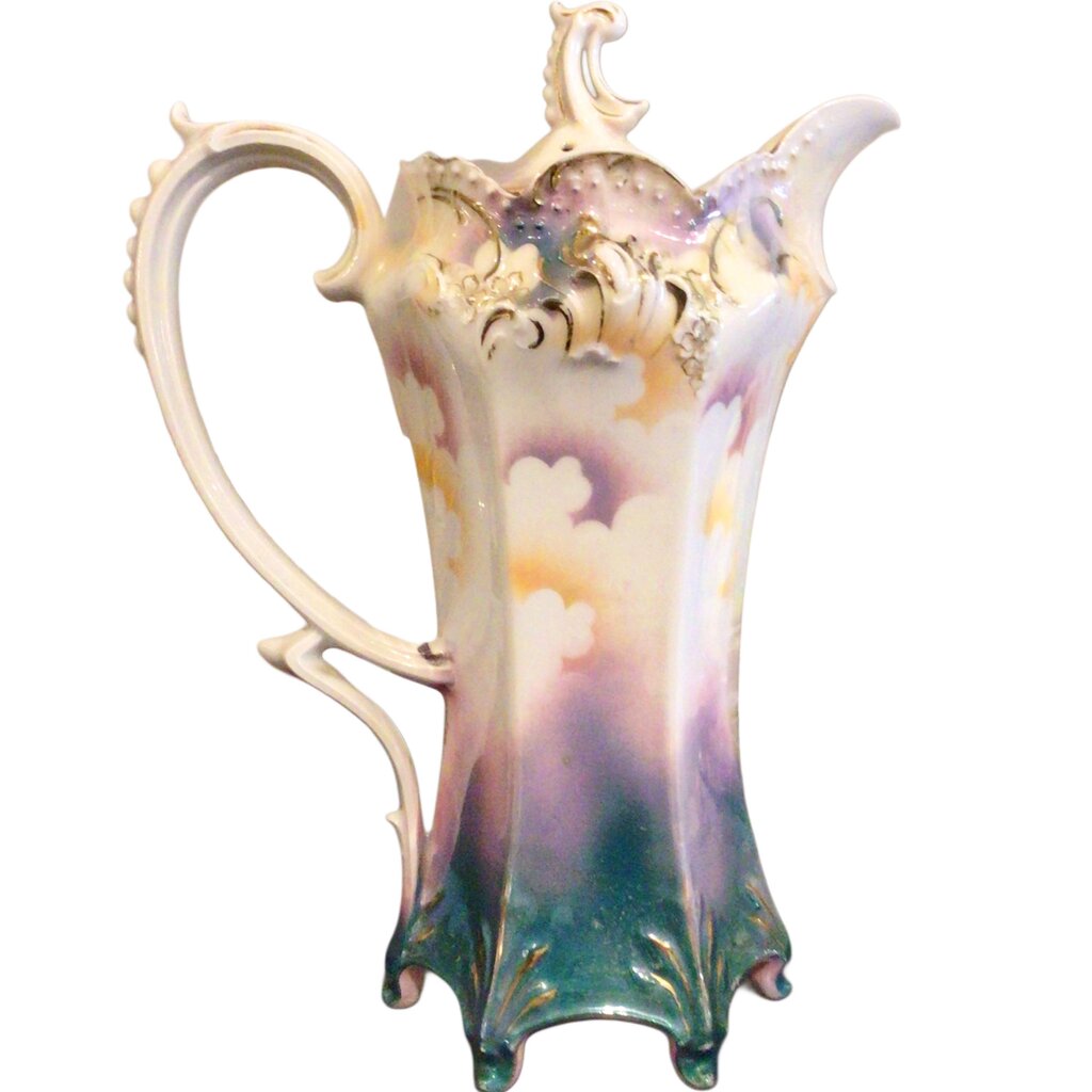 RS Prussia "Masted Schooner" Chocolate Pot