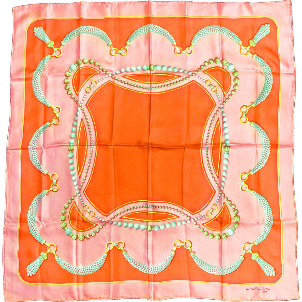 Cartier Pink & Peach Scarf