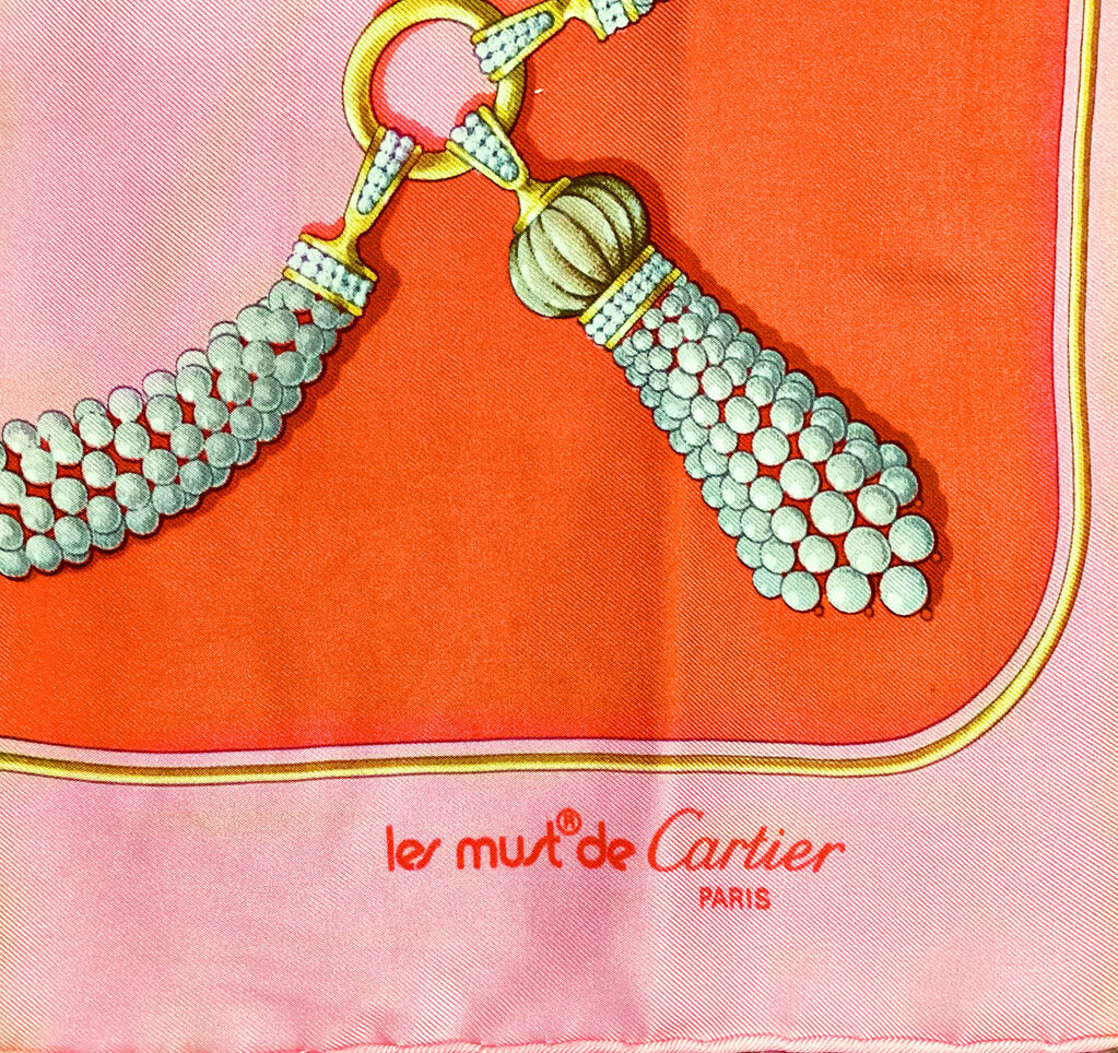 Cartier Pink & Peach Scarf
