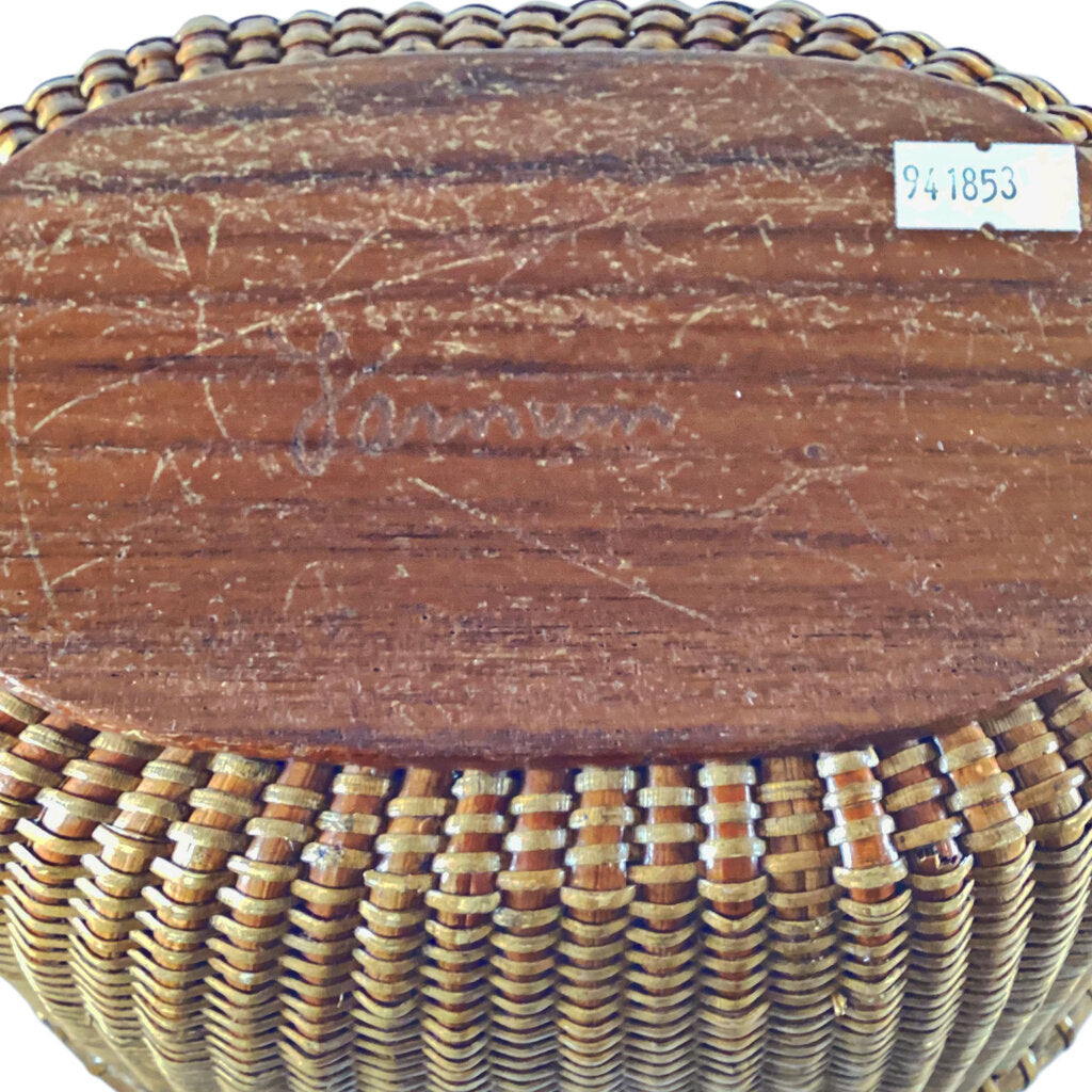 Nantucket Basket Purse Signed "Farnum"