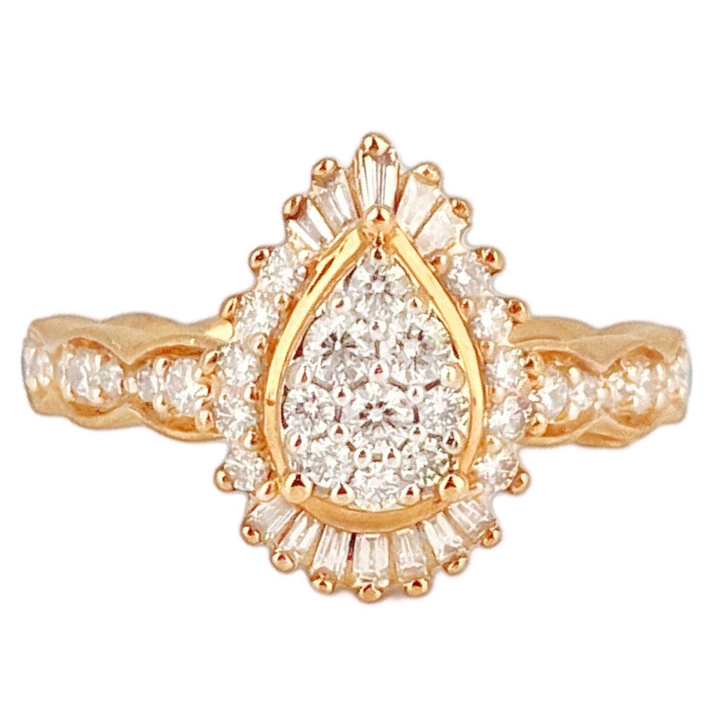 14Kt Rose Gold & Diamond Ring