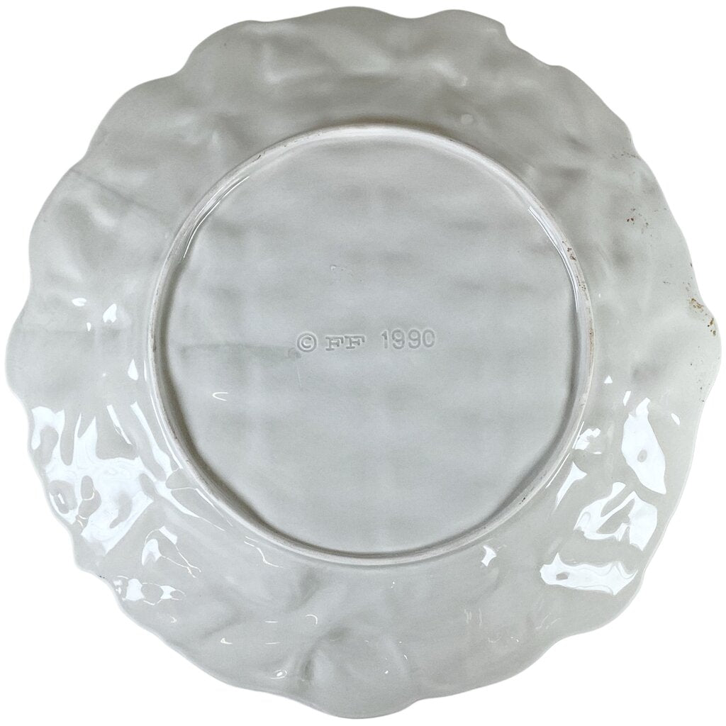 Blackberry Basket Weave Majolica Plate