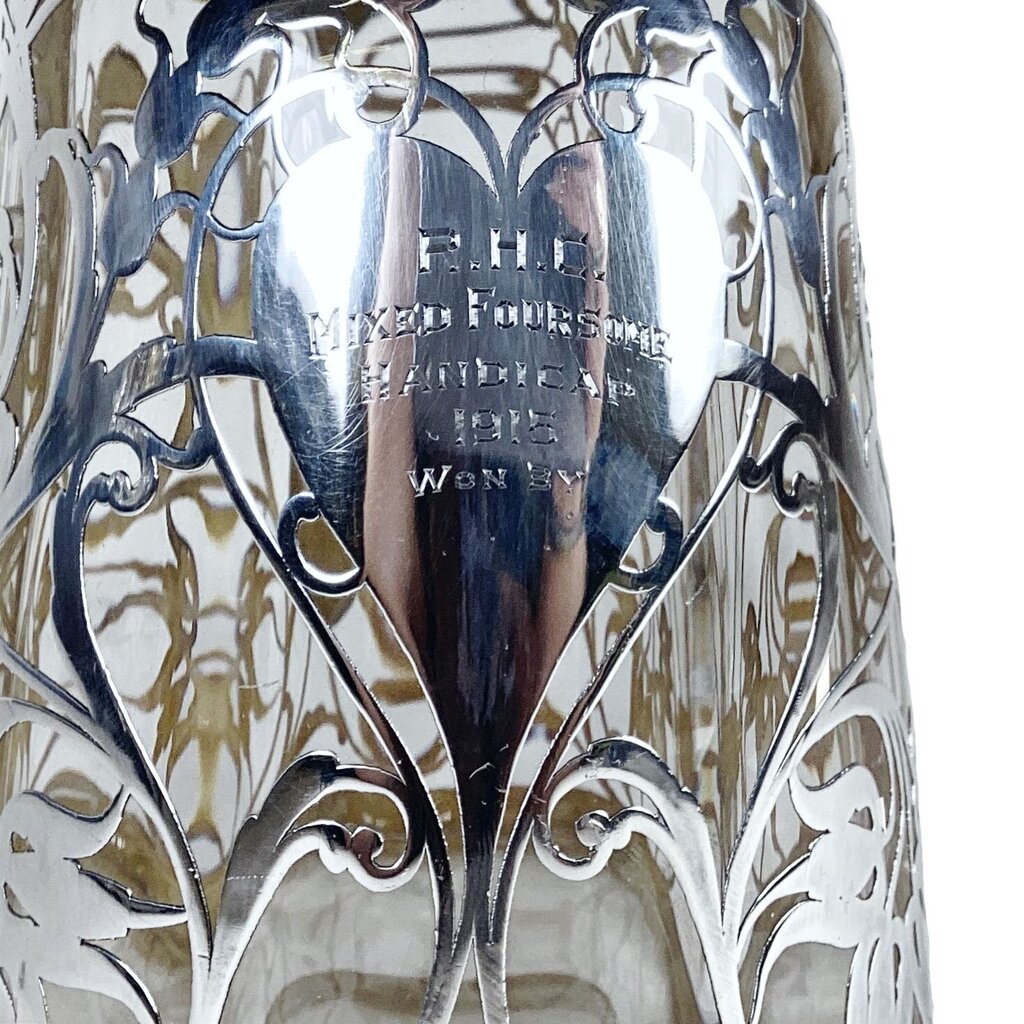 Sterling Overlaid Handled Ewer