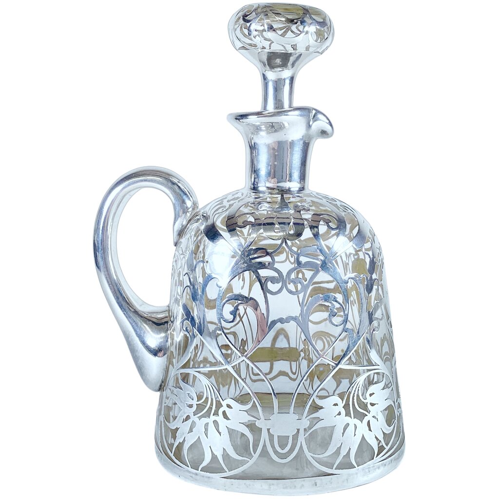 Sterling Overlaid Handled Ewer