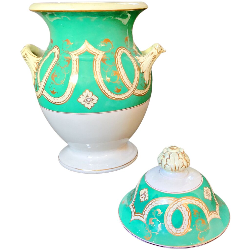 Ashworth Lidded Urn. 19th c.