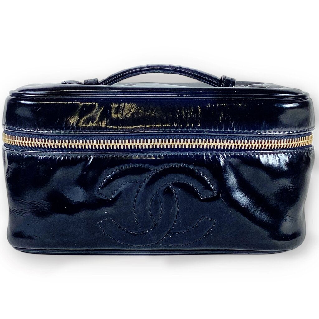 Chanel Black Boxy Cosmetic Bag (Orig $2275)