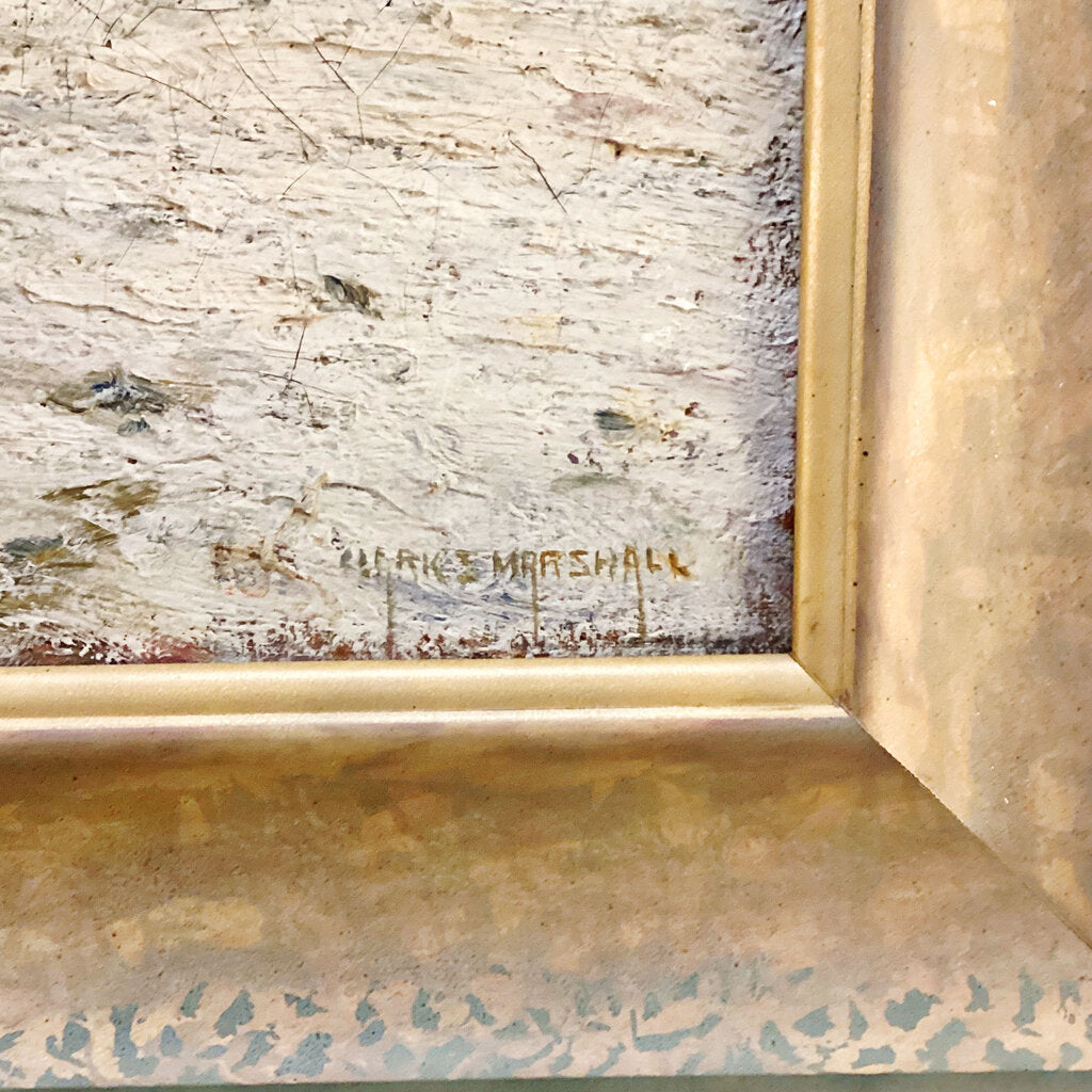 Clark Marshall. Winter Street. Oli on Canvas.