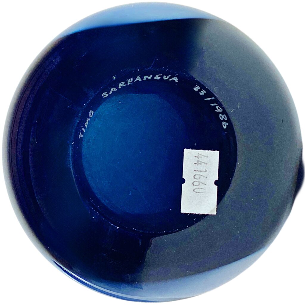 Timo Sarpaneva. Pair of Art Glass Vases. Signed w Retrospective from American Craft Museum Book